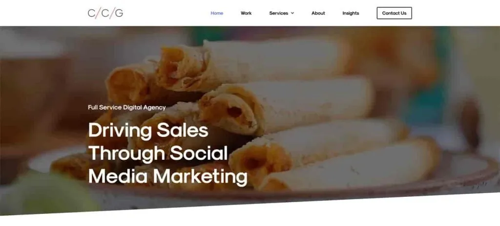 Top CPG Social Media Agencies - CCG home screenshot