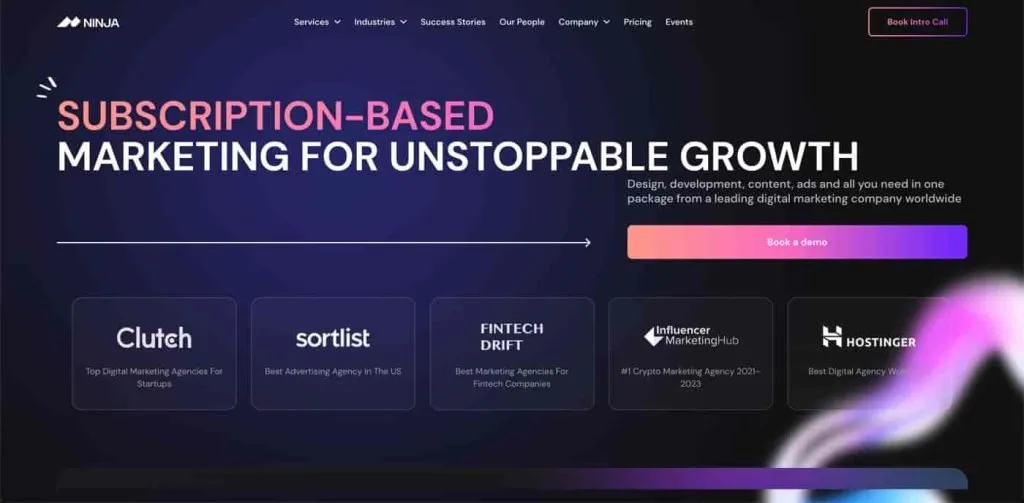 Top CPG Social Media Agencies - Ninja Promo home sshot